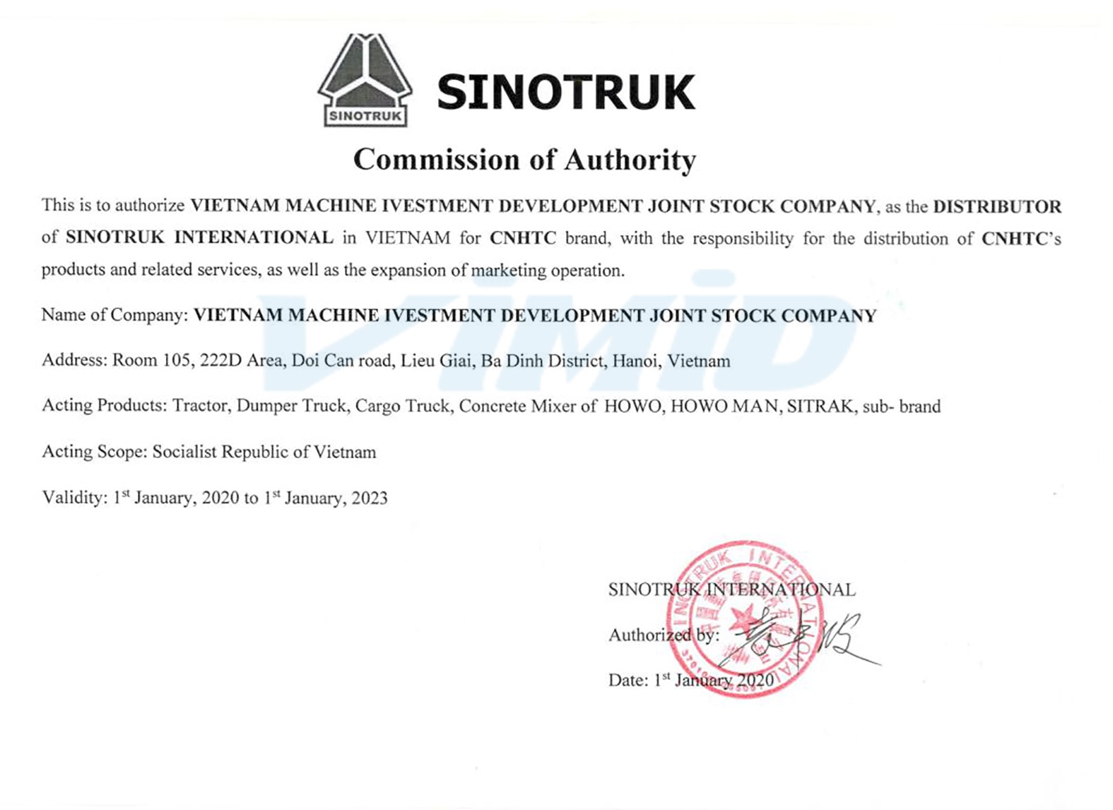 uy quyen sinotruk ok - Xe Tải HOWO Miền Tây